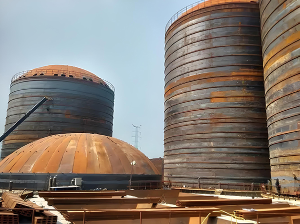 涪城焦粉钢板仓